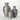 MODERN GRAY BAMBOO VASE SET 3 - Hygge Haven